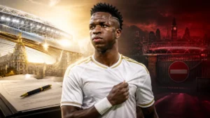 Vinicius Junior in front of Madrid and London stadiums as Real Madrid rule out a summer transfer