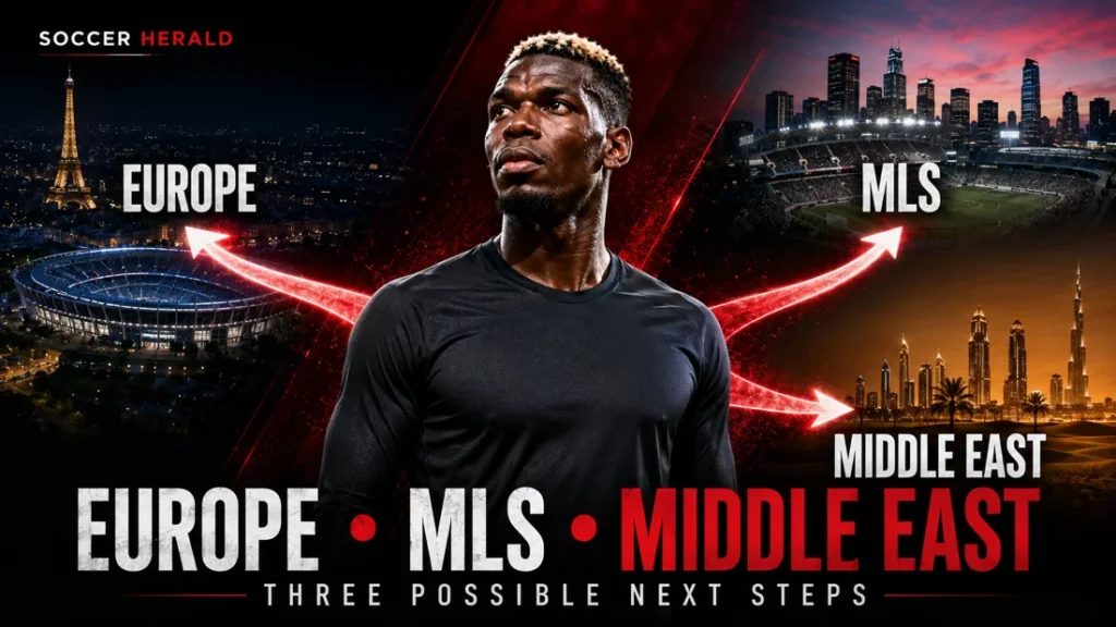 Paul Pogba next club options in Europe, MLS and the Middle East